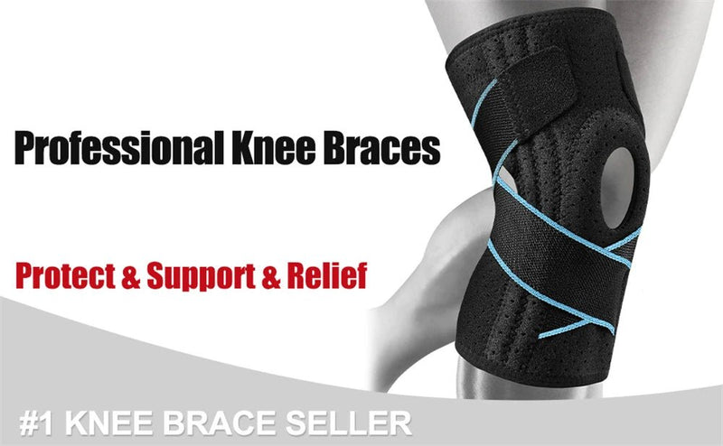 1 peça joelheiras para dor no joelho com estabilizadores laterais, alivia efica - Confortiva