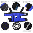 1 peça joelheiras para dor no joelho com estabilizadores laterais, alivia efica - Confortiva