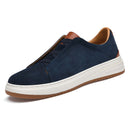 Sapatos masculinos casuais de camurça com sola macia e versáteis. - Confortiva