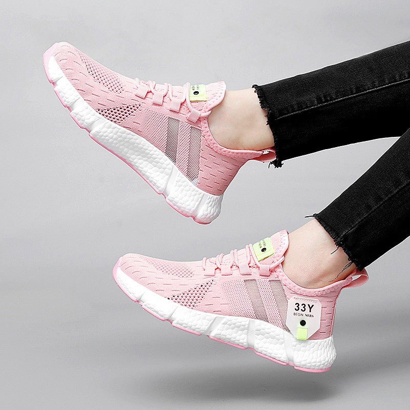 Verão feminino sapatos esportivos confortáveis tênis ao ar livre sapatos - Confortiva